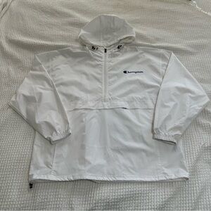Champion White Packable Windbreaker